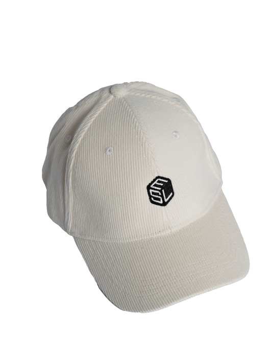 Corduroy 6 Panel Cap - ivory