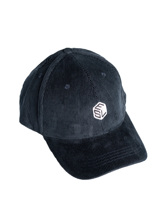 Corduroy 6 Panel Cap - navy