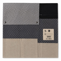 Knife Sleeper 2.0 chef knife roll in black, white and dotted reclaimed canvas — Edit Studio London