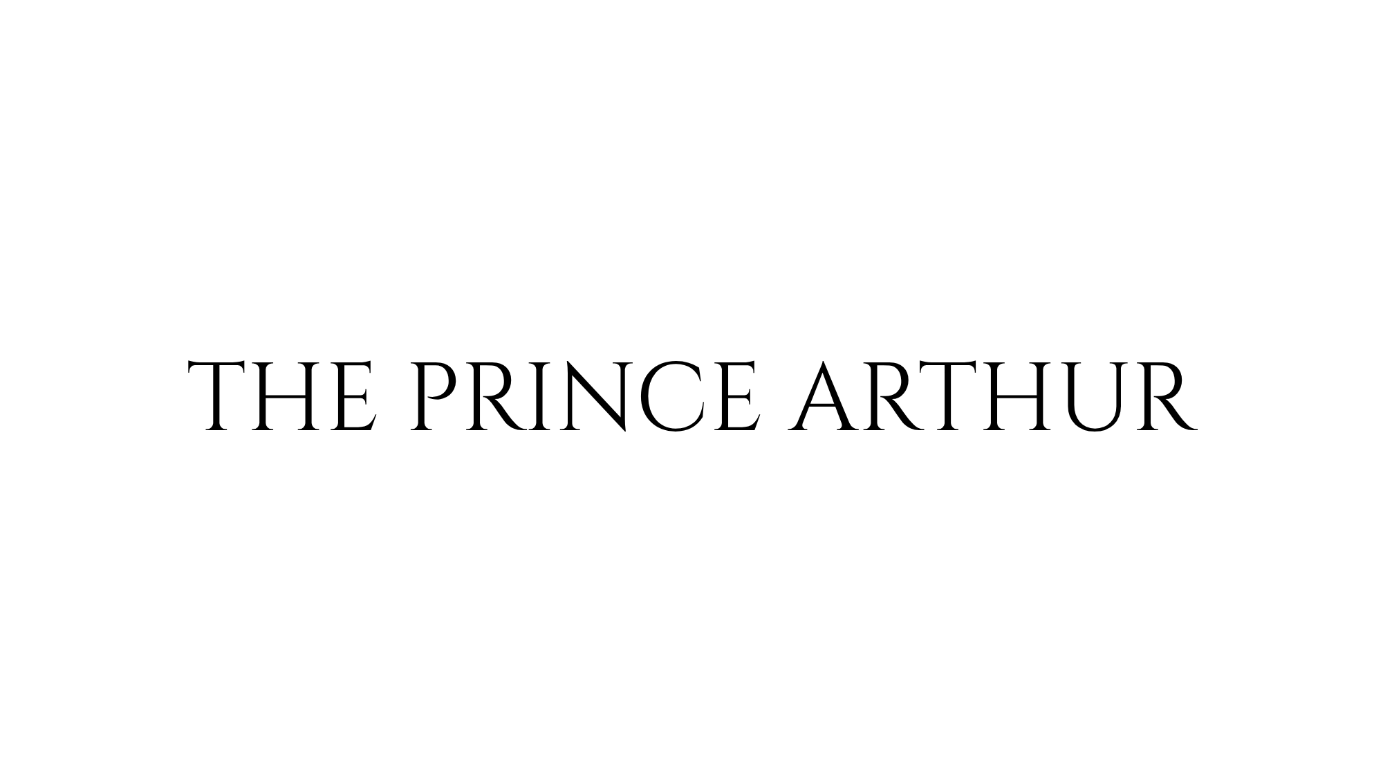Text 'THE PRINCE ARTHUR' on a white background