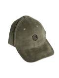 Khaki corduroy 6-panel cap — Edit Studio London chef workwear
