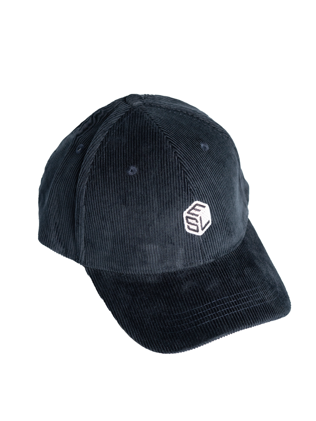 Navy corduroy 6-panel cap- Edit Studio London chef workwear