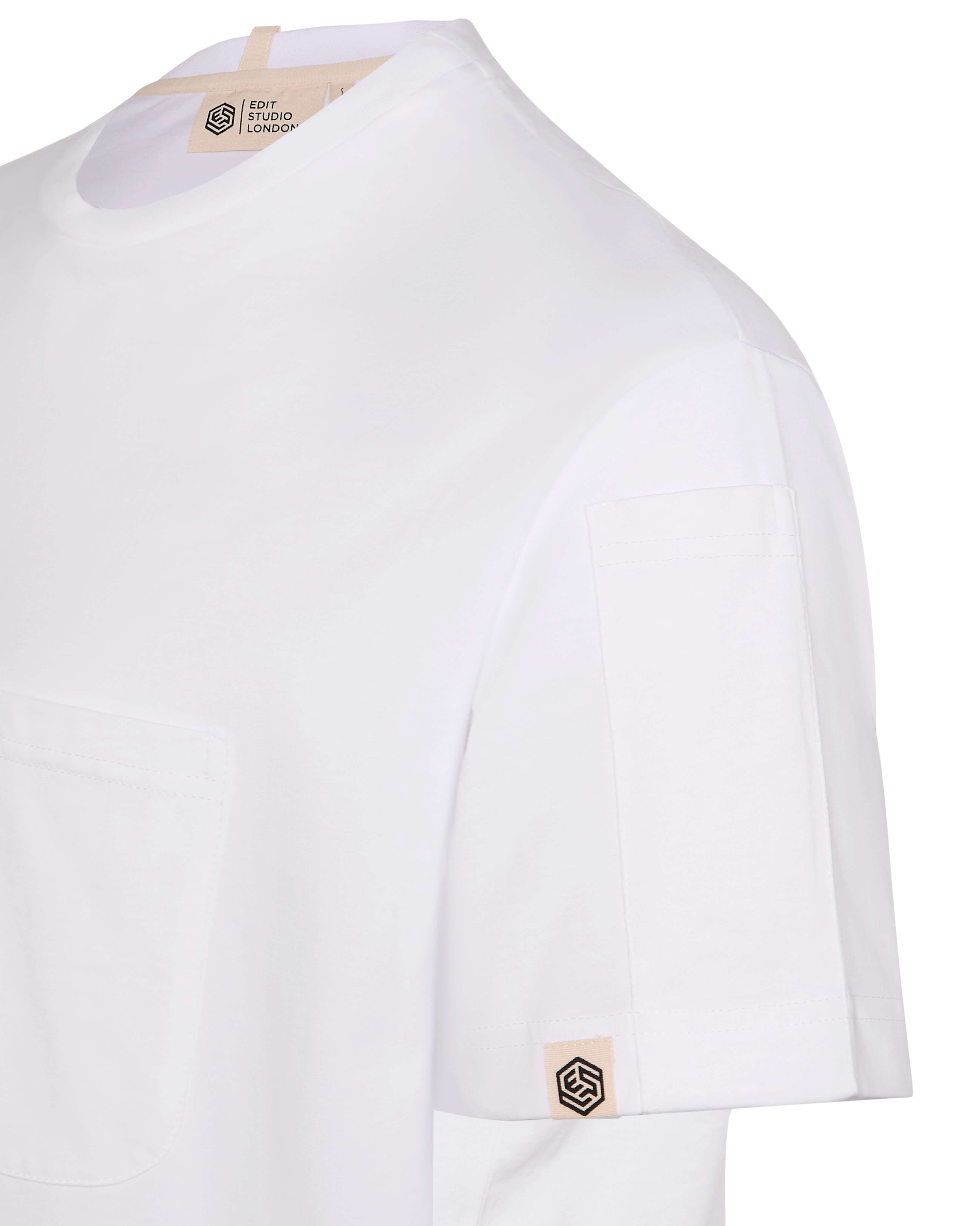 Chef T-Shirt in organic cotton, white -  loose-cut chef workwear by Edit Studio London