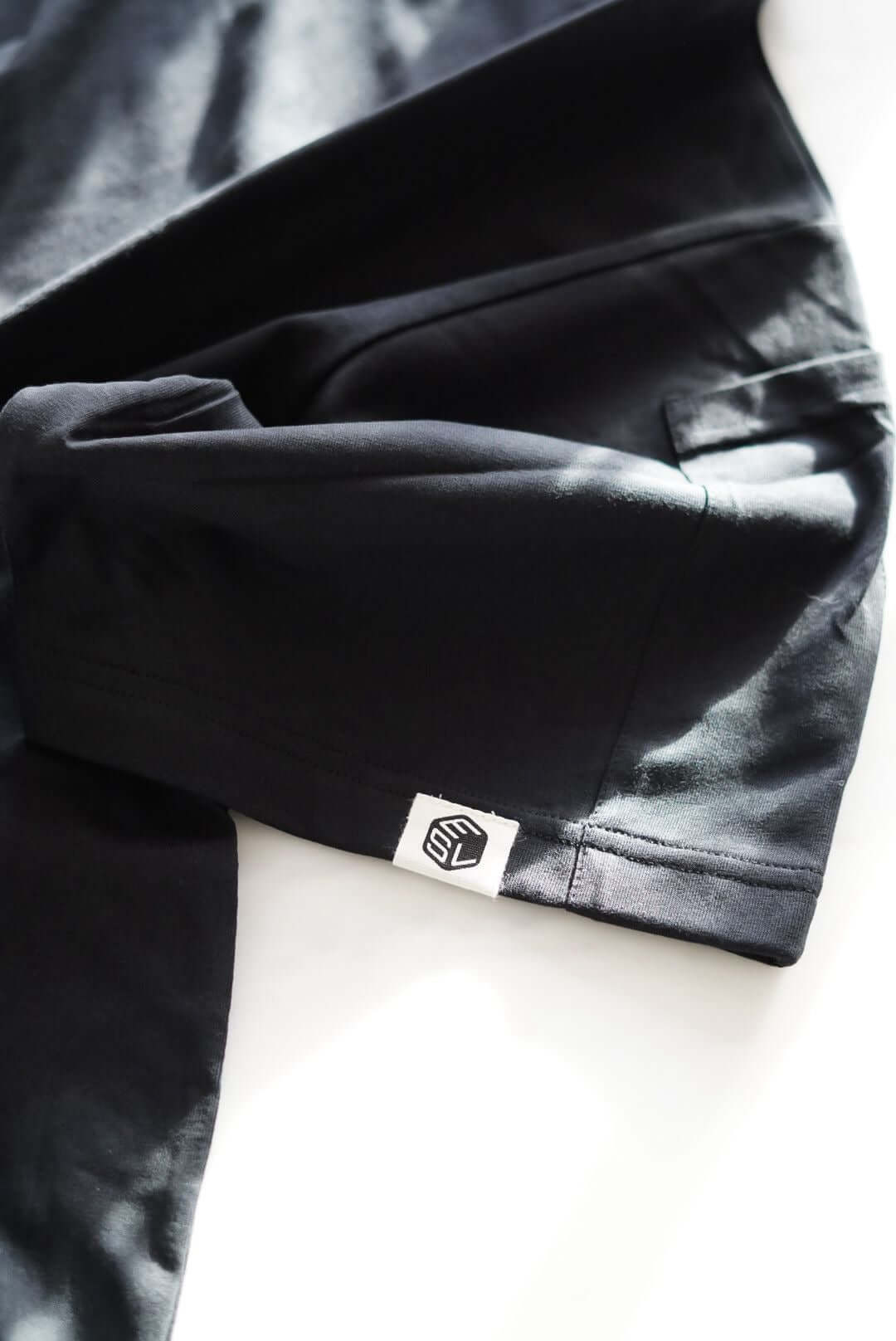 Chef T-Shirt in organic cotton, black - loose-cut chef workwear by Edit Studio London