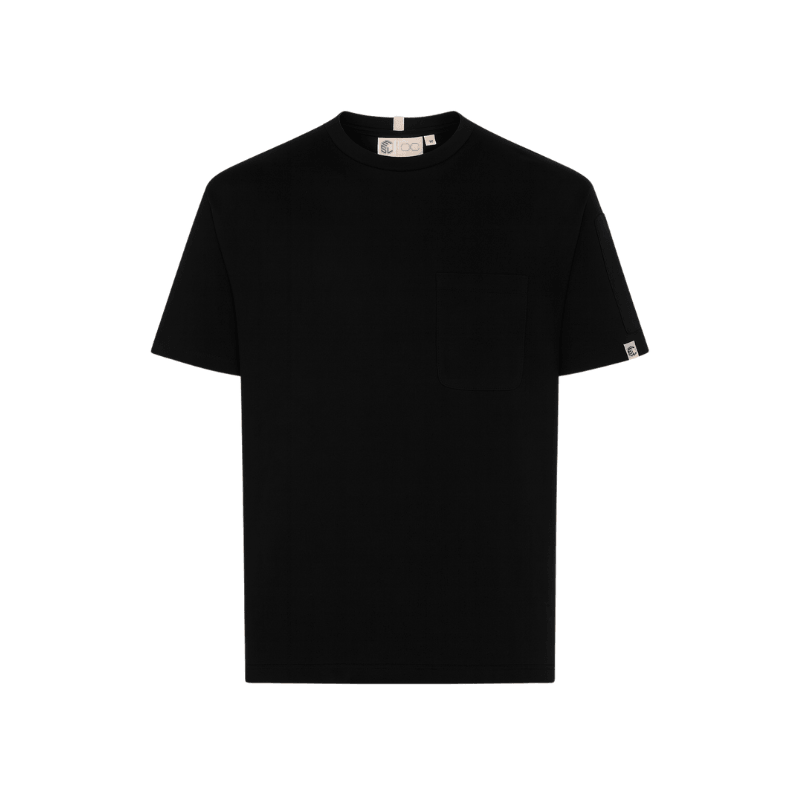 Chef T-Shirt in organic cotton, black - loose-cut chef workwear by Edit Studio London
